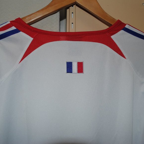 France National Football Team FFF Adidas Large Away White Athletic Mesh - Picture 6 of 8